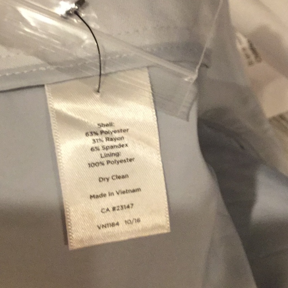 NWT Talbots Italian Luxury Line Blue Lined Pants - Picture 8 of 8